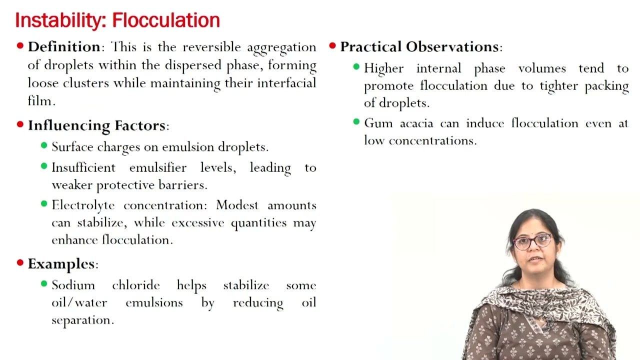 Stability of Biphasic Liquids — NPTEL-NOC IITM