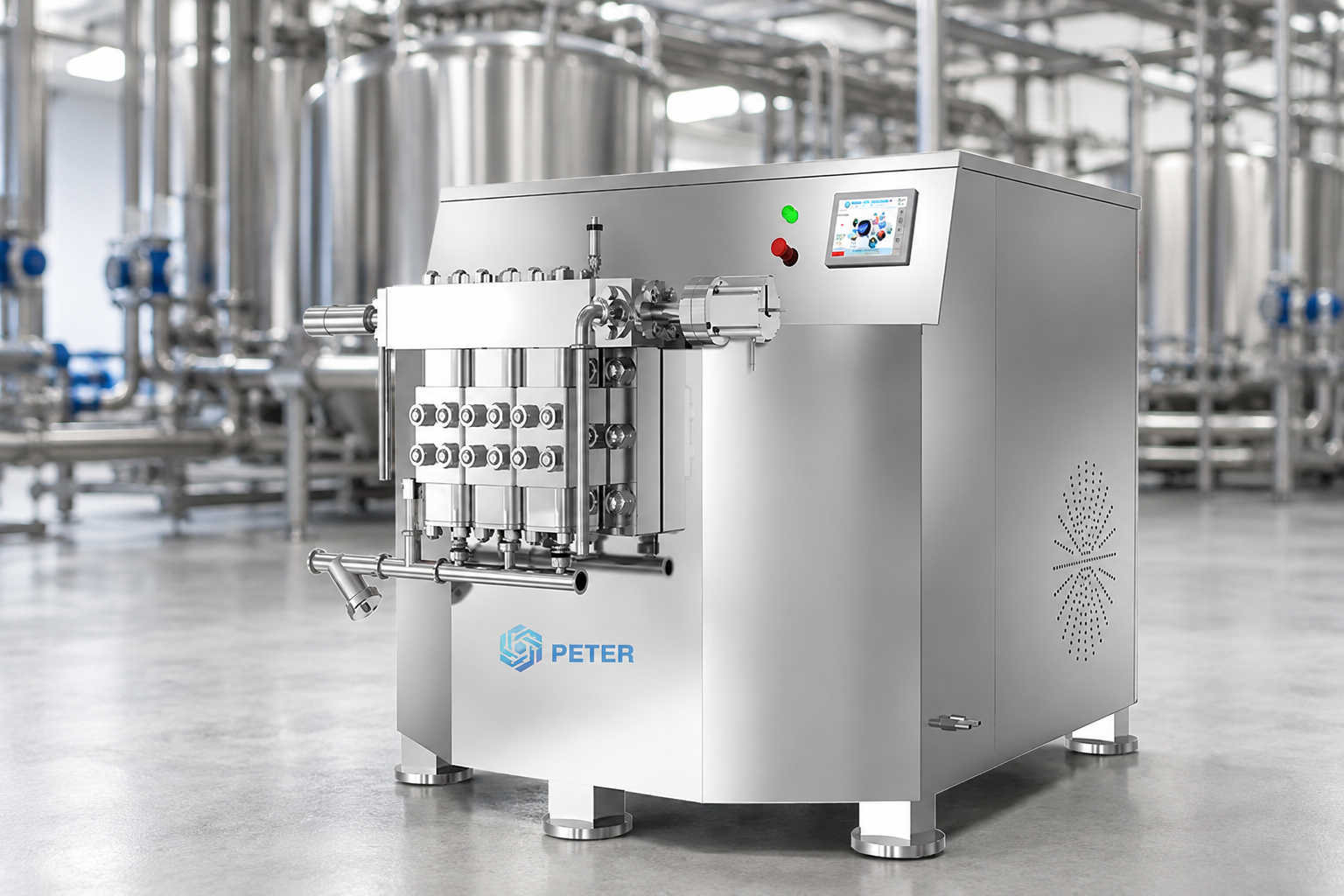High Pressure Milk Homogenizer for Food Product Stability