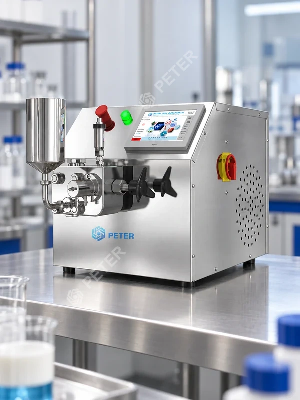 CAS PETER laboratory homogenizer in a controlled material compatibility trial