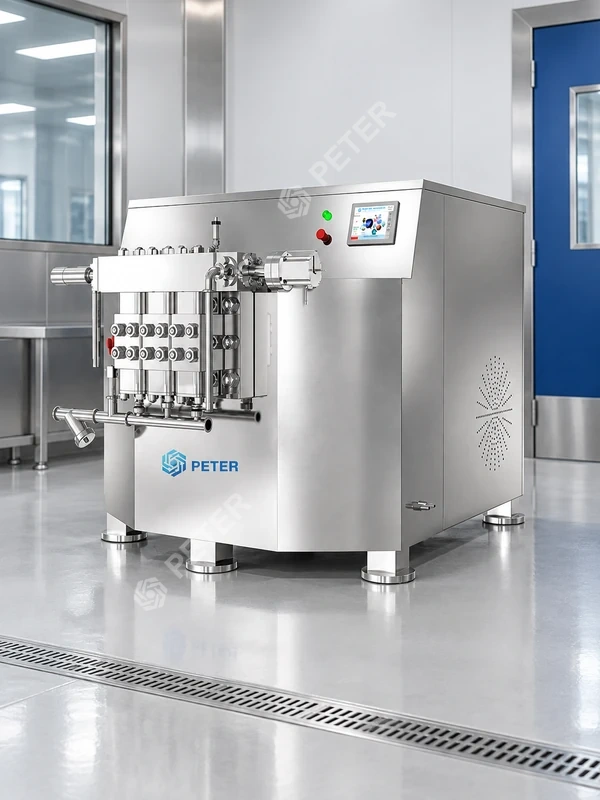 CAS PETER production homogenizer in a hygienic scale-up room