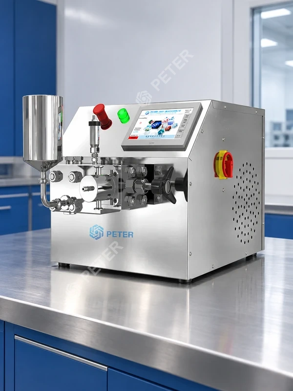 CAS PETER laboratory homogenizer in an application trial room
