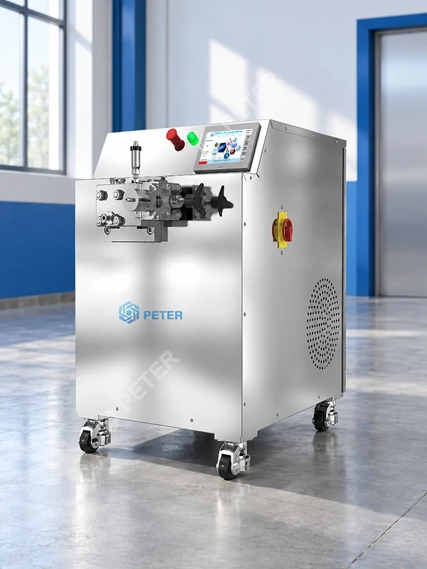 CAS PETER pilot homogenizer with clear maintenance access