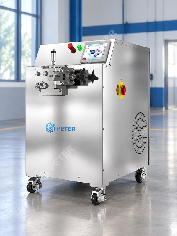 CAS PETER pilot homogenizer with open maintenance clearance