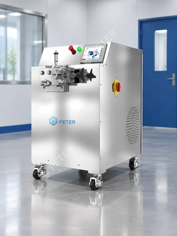 CAS PETER pilot homogenizer in a clean scale-up room