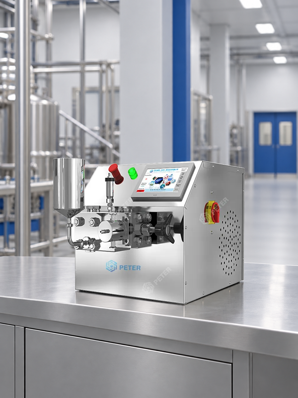 CAS PETER PT-20 in an illustrative process-development area inside a modern food factory