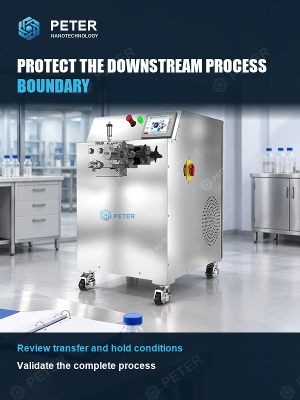 CAS PETER PT-40 in an illustrative factory setting: Protect the downstream process boundary.
