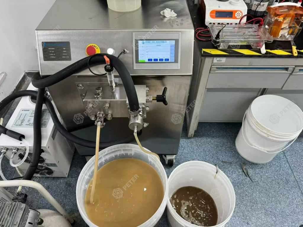 PT 40 pilot-scale homogenizer at Jiangnan University
